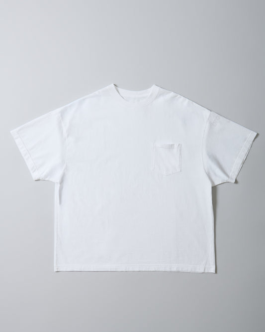BRD VINTAGE WIDE POCKET TEE / WHITE