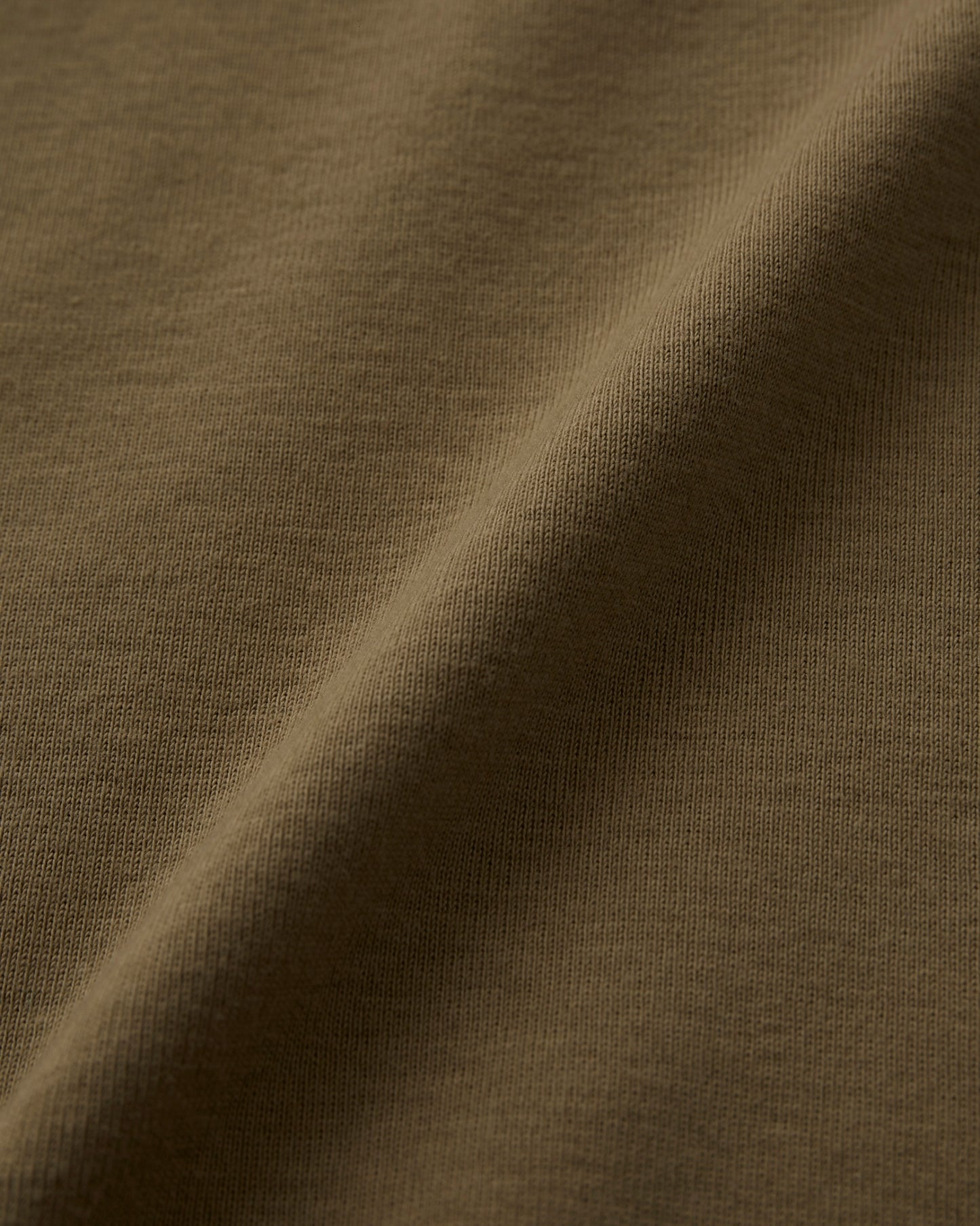 BRD DOUBLE JERSEY WIDE POCKET TEE / KHAKI BROWN